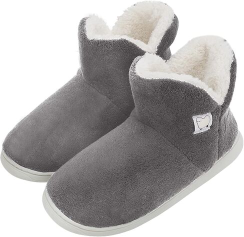 Unisex Winter Plush Slipper Boots Indoor Outdoor Warm Ankle Bootie for Mens Women Thermal Foot Warmer Shoes Cotton Fleece Lining Anti-Slip Sole Booties in Saudi Arabia