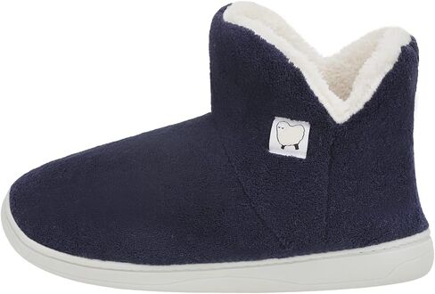 Unisex Winter Plush Slipper Boots Indoor Outdoor Warm Ankle Bootie for Mens Women Thermal Foot Warmer Shoes Cotton Fleece Lining Anti-Slip Sole Booties in Saudi Arabia