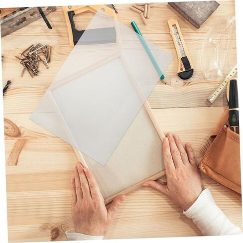3 قطع من صفائح بلاستيكية شفافة من OUNONA لوحات صياغة عالية الوضوح لمشاريع DIY إطارات الصور والعروض الفنية خفيفة الوزن و in Kuwait