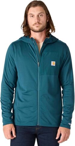 تي شيرت Carhartt Force المريح ذو الأكمام الطويلة والسحاب الكامل للرجال in Saudi Arabia