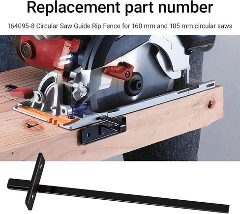164095-8 Circular Saw Guide Rip Fence Replacement Kit for Multi Purpose Circular Saws 5005BA, 5007NB, 5057KB, BSS501, 5704R Black (2 pack) in Saudi Arabia