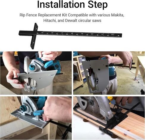 164095-8 Circular Saw Guide Rip Fence Replacement Kit for Multi Purpose Circular Saws 5005BA, 5007NB, 5057KB, BSS501, 5704R Black (2 pack) in Saudi Arabia