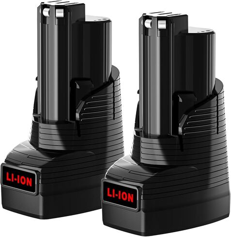 Mrupoo 2 عبوات بديلة 9000 مللي أمبير في الساعة لبطارية Milwaukee M12، متوافقة مع بطارية Milwaukee 12V 48-11-2411 48-11-2402 48-11-2440 أدوات لاسلكية in Kuwait