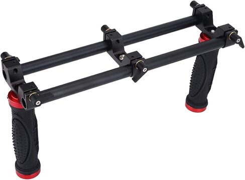 Tbest كاميرا مزدوجة قبضة موسع مقبض Gimbal Stabilizer Rig ملحق لـ Feiyu Beholder مصنوع من سبائك الألومنيوم أسود 30.5 × 10 16. سم in Kuwait
