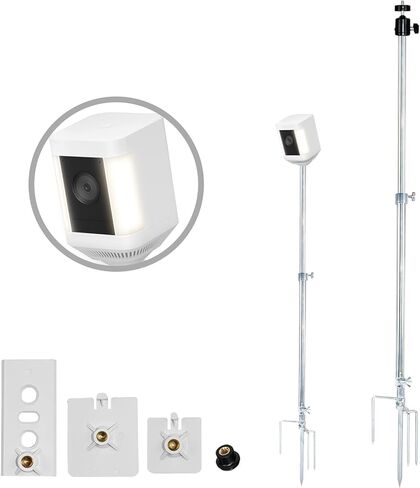 2 حزمة حامل تثبيت على الأرض مقاس 26.38 أو 39.37 بوصة متوافق مع Ring، Blink، Eufy، Google Nest، Wyze، Arlo، Relink، كاميرات أمان Tapo، حامل عالي التحمل مع زاوية وارتفاع قابلين للتعديل in Kuwait