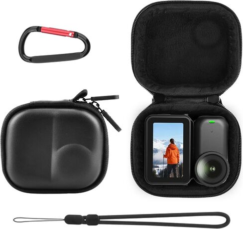 Osmo Nano Carrying Case, Small Portable PU Hard Storage Travel Bag for DJI Osmo Nano, Protective Cover With Carabiner & Wrist Strap Protector Accessories in Saudi Arabia