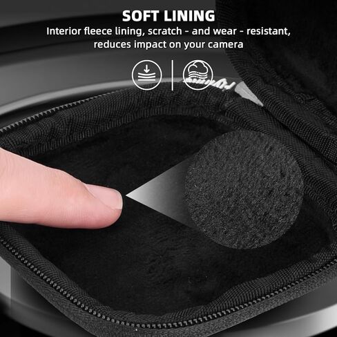 Osmo Nano Carrying Case, Small Portable PU Hard Storage Travel Bag for DJI Osmo Nano, Protective Cover With Carabiner & Wrist Strap Protector Accessories in Saudi Arabia