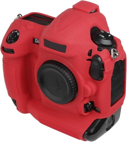 حافظة كاميرا Nikon D4 D4S - غطاء حماية من السيليكون لكاميرات DSLR، قفص قابل للفصل، مقاوم للصدمات، مقاوم للغبار (أحمر) in Saudi Arabia