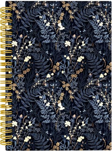 مجلة Nipil Vintage Fuloral Notebook ، زهرة بلو وليام موريس الجمال دفاتر لتدوين الملاحظات ، مجلات الأزهار الرجعية للكتابة ، مجلة دفاتر دوامة غلاف ، 5.5 × 8.3 بوصة in Saudi Arabia