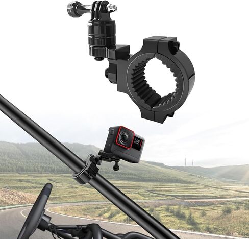 UTV ATV 360° Rotation Camera Mount Holder for Go Pro Hero 9 8 7 6 5 4 SJ DJL for 1'' 1.5'' 1.75'' 2'' Roll Bar Roll Cage Tube Multi-Adjustable 360° Rotation in Saudi Arabia