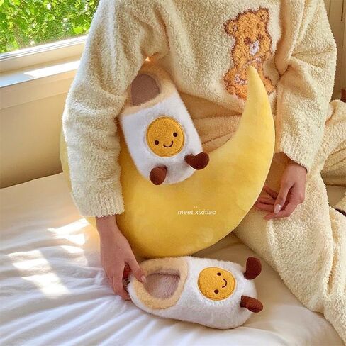 Egg Slippers for Women – Cute Fuzzy House Shoes, Warm Plush Indoor Winter Slippers, Gift for Homebodies in Saudi Arabia