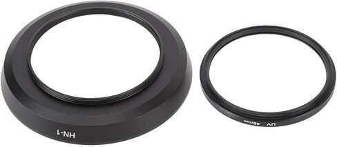 Lens Hood 49mm Lens Filter and Lens Cap Set, Prevents Ghosting and for 24mm F2.8D 28mm F2 35mm F2.8 Lenses, Compatible with Most in Saudi Arabia
