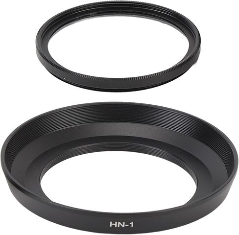Lens Hood 49mm Lens Filter and Lens Cap Set, Prevents Ghosting and for 24mm F2.8D 28mm F2 35mm F2.8 Lenses, Compatible with Most in Saudi Arabia