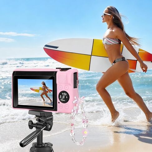حافظة لكاميرا Canon Powershot G7 X Mark III الرقمية، حماية من السيليكون الناعم مع غطاء عدسة قابل للإزالة، ملحقات G7 X Mark III (2 غطاء زجاجي مقوى، 1 حزام معصم ساحر) - وردي in Saudi Arabia