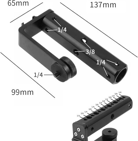 FEICHAO Stabilizer Handle Grip with 1/4 3/8 Thread Extension Holder Compatible with Ronin S in Saudi Arabia