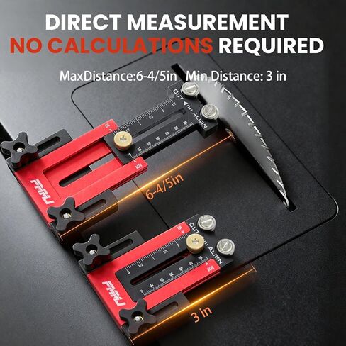 منشار طاولة رفيع مزود ببكرتين - دليل دقيق لقطع الأشرطة الضيقة المتكررة، متوافق مع فتحة U مقاس 3/8 بوصة × 3/4 بوصة ودليل رقص منشار طاولة بفتحة T مقاس 1/4 بوصة × 3/8 بوصة، وأدوات قطع الأعمال الخشبية in Kuwait