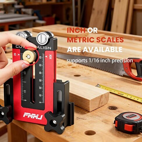 منشار طاولة رفيع مزود ببكرتين - دليل دقيق لقطع الأشرطة الضيقة المتكررة، متوافق مع فتحة U مقاس 3/8 بوصة × 3/4 بوصة ودليل رقص منشار طاولة بفتحة T مقاس 1/4 بوصة × 3/8 بوصة، وأدوات قطع الأعمال الخشبية in Kuwait