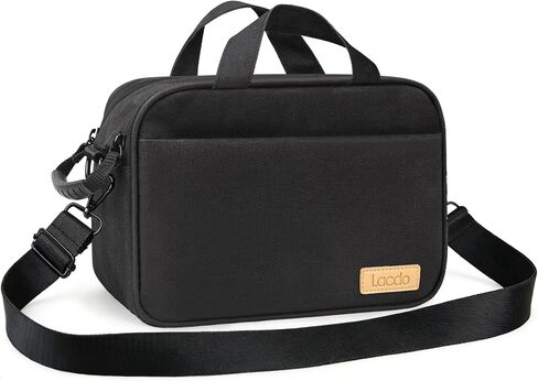 Lacdo Camera Bag Case for Canon Powershot SX540 SX530 SX60 SX420 HS, Nikon Coolpix L340 B500 B700 L330 L840, Panasonic LUMIX, Sony a6000 Digital Camera and Accessories Shoulder Bag, Anti-shock, Black in Saudi Arabia