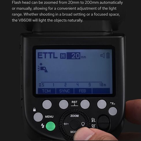 فلاش Godox V860III-C لكاميرا Canon Flash Speedlite مع دعامة فلاش S3 Speedlite 7.2 فولت/2600 مللي أمبير في الساعة بطارية ليثيوم أيون، 2.4 جيجا هرتز لاسلكي HSS 1/8000 1.5 ثانية وقت إعادة التدوير 10 مستويات LED لضوء النمذجة لكاميرا Canon in Saudi Arabia