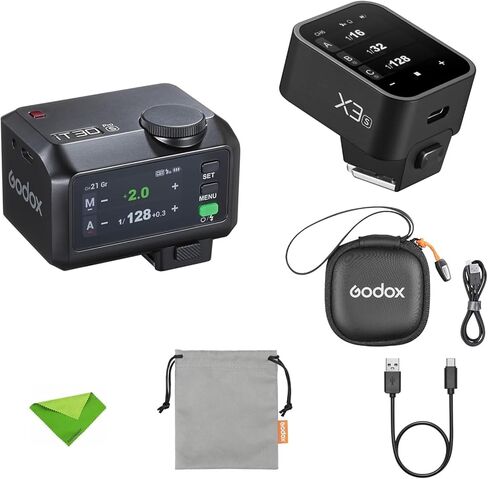 فلاش Godox iT30Pro S iT30Pro-S TTL لكاميرا سوني مع مشغل X3-S، وقت إعادة التدوير GN15 1.5s، فلاش طاقة كامل 560، 1/8000 HSS، 2.4G لاسلكي، بطارية ليثيوم مدمجة، شاشة لمس كاملة الألوان 2.8 بوصة in Saudi Arabia