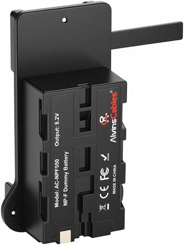 كابلات ألفين NP-F الدمية إلى لوحة بطارية V-Lock V-Mount لسوني NP-F970 F770 F550 لـ Atomos Shinobi Shogun Ninja V، لنقل هوليلاند مارس، SmallHD 702، أضواء LED - أسود in Kuwait
