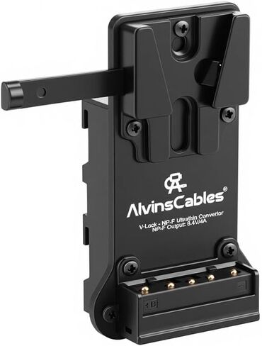 كابلات ألفين NP-F الدمية إلى لوحة بطارية V-Lock V-Mount لسوني NP-F970 F770 F550 لـ Atomos Shinobi Shogun Ninja V، لنقل هوليلاند مارس، SmallHD 702، أضواء LED - أسود in Kuwait