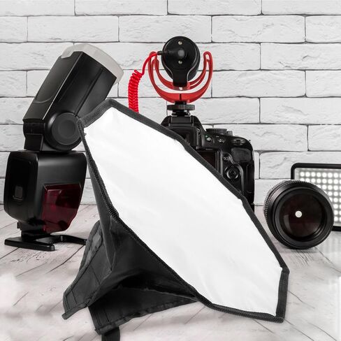 مصباح فلاش الكاميرا Softbox الناشر 30 سم غطاء خفيف مثمن معدل إضاءة التصوير الفوتوغرافي لوحدات الفلاش الخارجية تسجيل الفيديو واستخدام استوديو الصور in Kuwait