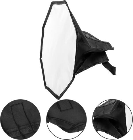 مصباح فلاش الكاميرا Softbox الناشر 30 سم غطاء خفيف مثمن معدل إضاءة التصوير الفوتوغرافي لوحدات الفلاش الخارجية تسجيل الفيديو واستخدام استوديو الصور in Kuwait
