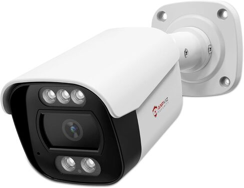 كاميرا Anpviz 8MP 4K Bullet PoE IP، كاميرا IP ذكية مزدوجة الألوان للرؤية الليلية للرؤية الليلية في الهواء الطلق داخلي، كشف الحركة البشرية بالذكاء الاصطناعي، ميكروفون مدمج، عدسة 2.8 مم، مقاومة للماء IP66، معدن كامل، NDAA in Kuwait