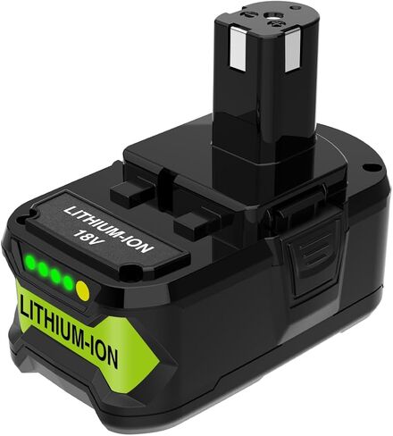 استبدال بطارية XAMP 8.0Ah 18 فولت لـ Ryobi ONE+ Plus، بطارية Ryobi 18V، بطاريات ليثيوم أيون عالية السعة 18 فولت، متوافقة مع أداة لاسلكية P108 P107 P105 P104 P103 P102 (حزمة واحدة) in Saudi Arabia