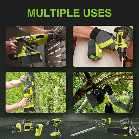 استبدال بطارية XAMP 8.0Ah 18 فولت لـ Ryobi ONE+ Plus، بطارية Ryobi 18V، بطاريات ليثيوم أيون عالية السعة 18 فولت، متوافقة مع أداة لاسلكية P108 P107 P105 P104 P103 P102 (حزمة واحدة) in Saudi Arabia