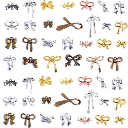 stino 52 Pieces Silver Bubble Letter Charms, A-Z Alphabet Jewelry Making Set, 12mm Initial Embellished Slide Beads for Bracelets and Necklaces in Kuwait