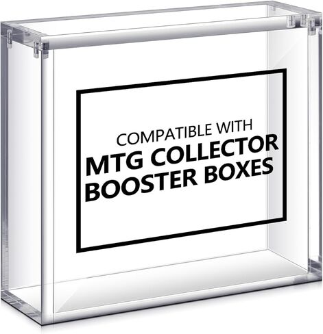 1 Pcs Collector Booster Boxes, Compatible with MTG Collector Booster Boxes Acrylic Magnetic Case Protective Stackable for Collectors in Saudi Arabia