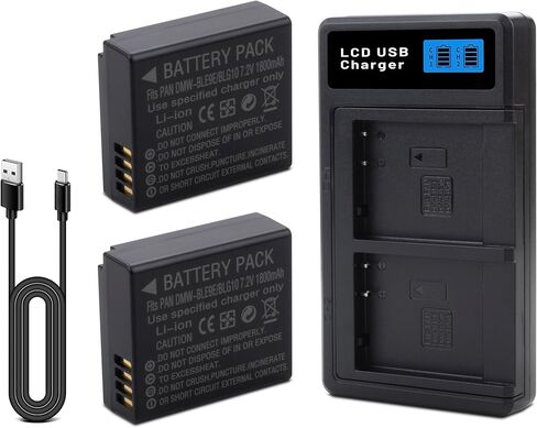 بطارية DMW-BLG10 DMW-BLG10PP DMW-BLE9 بديلة متوافقة مع باناسونيك DC-G100 DC-ZS80 DC-GX9 DC-LX100 II DC-ZS200 DC-ZS70 DMC-GX80 DMC-GX85 DMC-ZS60 DMC-ZS100 DMC-GF6 DMC-GX7K DMC-LX100K in Saudi Arabia
