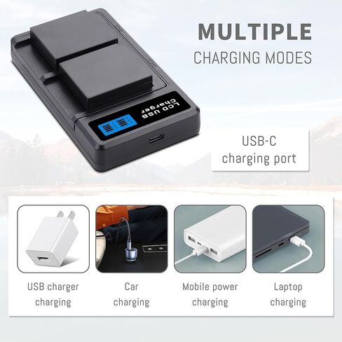 بطارية DMW-BLG10 DMW-BLG10PP DMW-BLE9 بديلة متوافقة مع باناسونيك DC-G100 DC-ZS80 DC-GX9 DC-LX100 II DC-ZS200 DC-ZS70 DMC-GX80 DMC-GX85 DMC-ZS60 DMC-ZS100 DMC-GF6 DMC-GX7K DMC-LX100K in Saudi Arabia