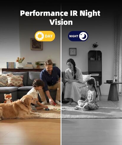 كاميرا مربية داخلية لاسلكية بدقة 4K HD للمنزل مع التحكم في التطبيق وكشف الحركة، كاميرا أمان خارجية مع رؤية ليلية وتسجيل حلقة للمكتب، كاميرا مغناطيسية سهلة الاستخدام والتركيب in Kuwait