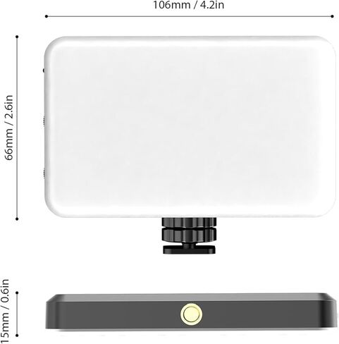 جيب RGB LED فيديو ضوء 2500K-9000K عكس الضوء 10 تأثيرات إضاءة المشهد فيديو مؤتمر الضوء للكمبيوتر المحمول الهاتف كاميرا DSLR بطارية مدمجة مع مشبك شاشة وحامل حذاء بارد in Saudi Arabia