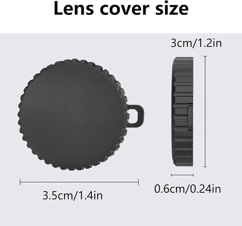 2pcs Lens Protection Cover for DJI SOMO Nano,Accessories for DJI SOMO Nano,Premium Shield Against Dust & Scratches,Black in Saudi Arabia