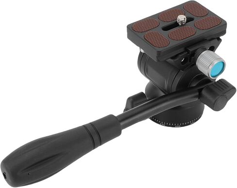 Acouto Video Tripod Fluid Head سبائك الألومنيوم خفيفة الوزن عموم إمالة الرأس لكاميرا الهاتف التصوير البانورامي in Kuwait
