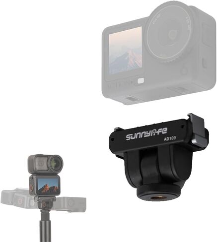 حامل محول مغناطيسي سريع التحرير لـ DJI OSMO Nano/OSMO Action 6، محول ثلاثي القوائم قابل للإمالة 180 درجة مع فتحة لولبية 1/4 بوصة، وسادة سيليكون مضادة للانزلاق ومضادة للصدمات في الاتجاه المزدوج in Saudi Arabia