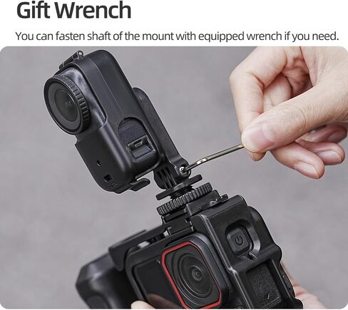 Camera Cold Shoe Mount Adapter 180Degree Rotation Capability for Creative Perspectives Easy Travel Use Cold Shoe Adapter in Saudi Arabia