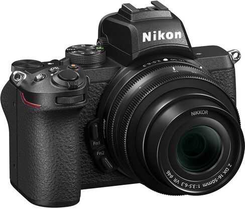 كاميرا Nikon Z50 بدون مرآة مع عدسة Z DX مقاس 16-50 مم f/3.5-6.3 VR و50-250 مم f/4.5-6.3 VR + ذاكرة 128 جيجابايت + بطارية إضافية + حقيبة كاميرا + حامل ثلاثي القوائم + المزيد (حزمة 32 قطعة) (متجددة) in Kuwait