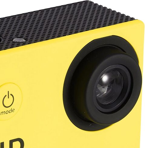 ASHATA Action Camera Camcorder with 2" Screen, 30m Depth Action Video Camera Camcorder with Bracket for Outdoor Sports Cycling, USB Charging (Yellow) in Saudi Arabia