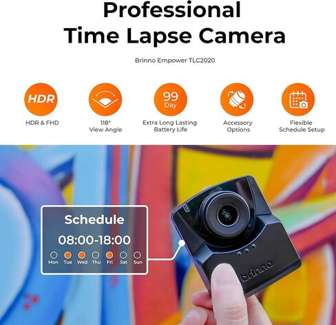 Brinno Empower TLC2020M - 2 Pack Time Lapse Camera Outdoor Construction & ATH1000 - New Quick Menu, Step Video & Stop Motion Capture Modes in HDR and FHD - Long-Lasting Battery - Weatherproof in Saudi Arabia