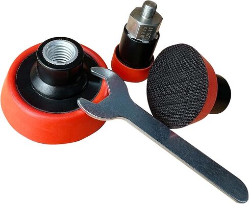 مجموعة تلميع التلميع لجهاز تلميع/صنفرة Milwaukee M12، تتضمن محول M9 إلى 5/8-11 ووسادة دعم 1 بوصة، 2 بوصة، 3 بوصة، لا تتضمن وسادات تلميع إسفنجية وصوف (5 قطع) in Kuwait