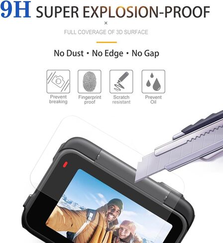 6 pcs Lens Screen Protectors made for Insta360 Ace Pro[Camera Tempered Glass][Alignment Kit Eazy installation] 9H Hardness, Anti-Scrach, Anti-Bubble in Saudi Arabia