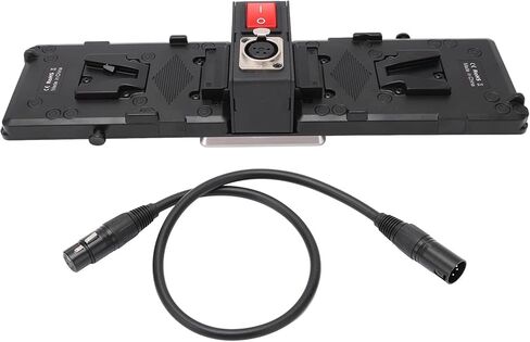 لوحة بطارية مزدوجة على شكل حرف V لمصباح لوحة LED Skypanel S360 S120 S30 - موزع إمداد طاقة فعال مع إطلاق سريع، سبائك ألومنيوم متينة in Kuwait