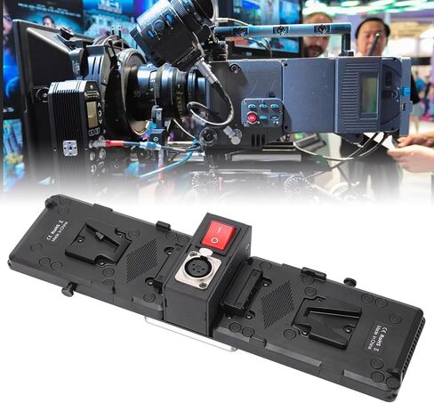 لوحة بطارية مزدوجة على شكل حرف V لمصباح لوحة LED Skypanel S360 S120 S30 - موزع إمداد طاقة فعال مع إطلاق سريع، سبائك ألومنيوم متينة in Kuwait