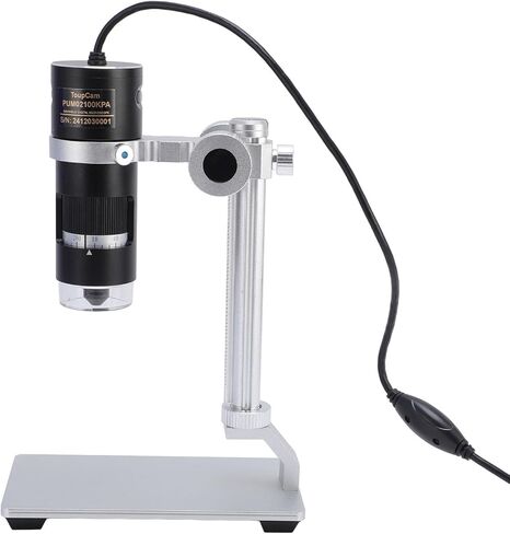 كاميرا مجهرية Sonew 10X-280X USB مع حامل، كاميرا 2.1 ميجابكسل، 8 إضاءة LED، سبائك الألومنيوم، ويندوز 7 8 10 in Saudi Arabia