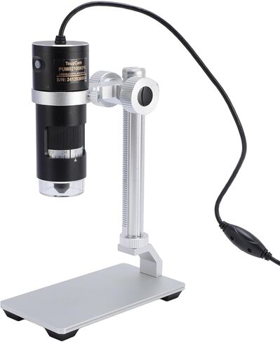كاميرا مجهرية Sonew 10X-280X USB مع حامل، كاميرا 2.1 ميجابكسل، 8 إضاءة LED، سبائك الألومنيوم، ويندوز 7 8 10 in Saudi Arabia